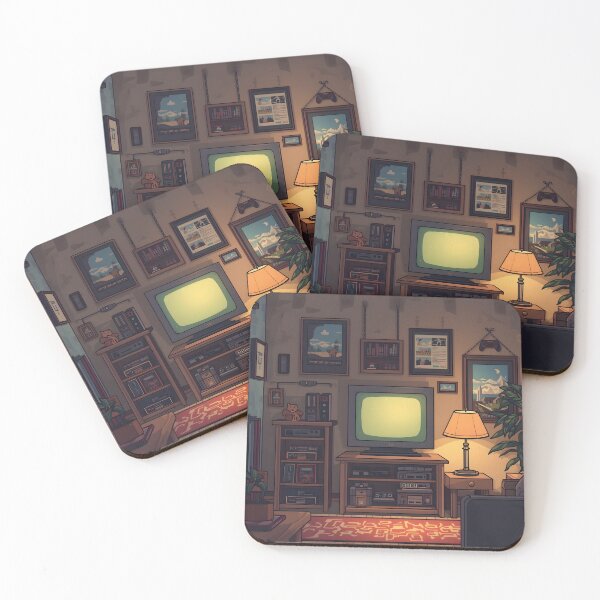 Item preview, Cozy Retro Gaming Shrine Pixel Art Room designed and sold by ThePixelArchive.