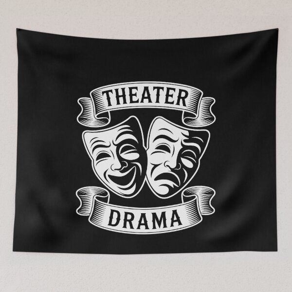 Item preview, Theatre Nerd For Drama Actor and Actress Masks designed and sold by PunkNation-Arts.