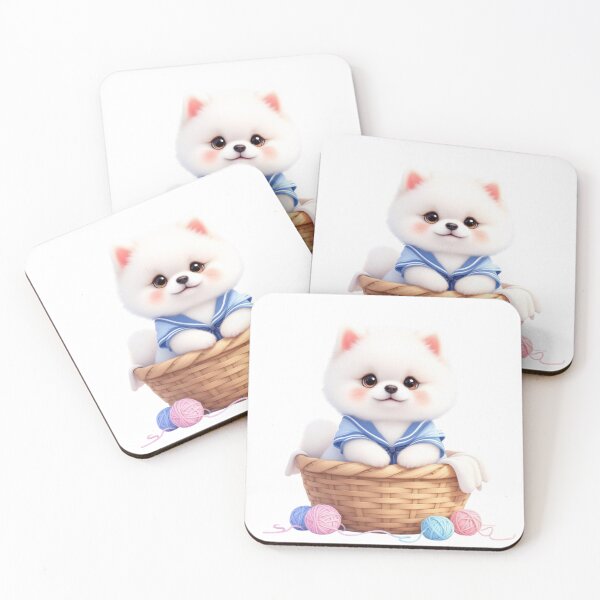 Item preview, Cute Puppy in Basket designed and sold by SilentCanvasX.