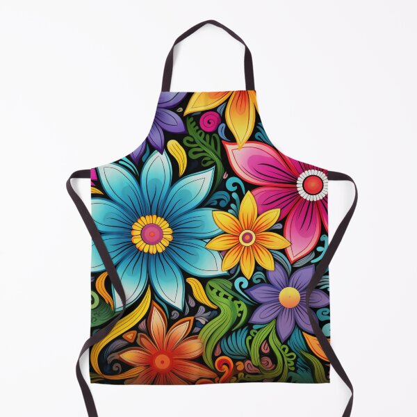 Item preview, Psychedelic Vibrant Multicolor Flowers Pattern designed and sold by GrinGalore.