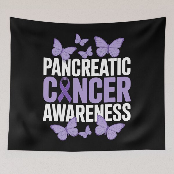 Item preview, Warrior Butterfly Purple Ribbon Pancreatic Cancer Awareness designed and sold by PunkNation-Arts.