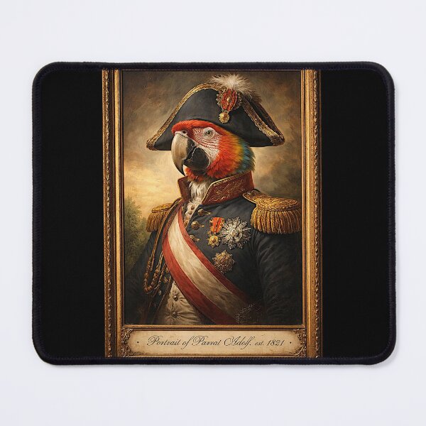 Item preview, Portrait of 'Parrot Adolf' the very Napoleon designed and sold by NubesDesignCH.