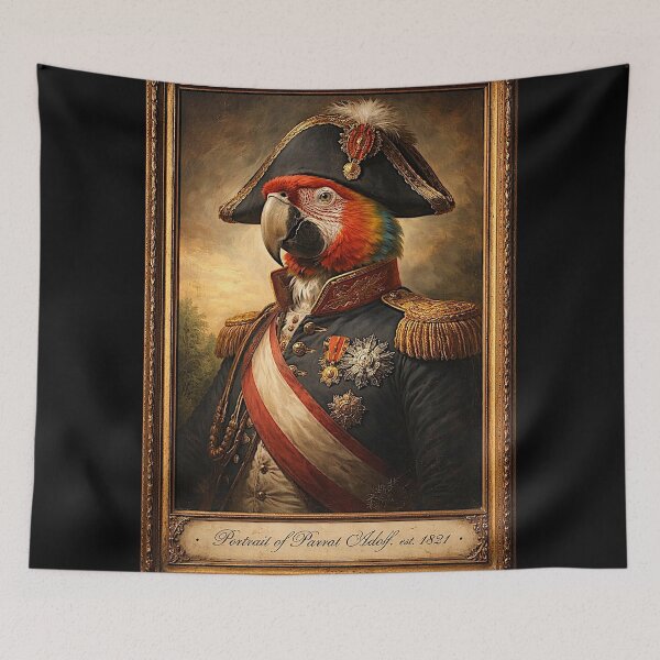 Item preview, Portrait of 'Parrot Adolf' the very Napoleon designed and sold by NubesDesignCH.