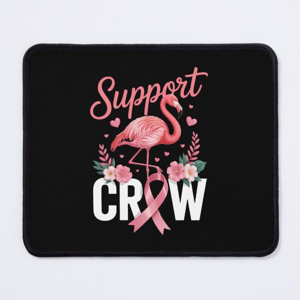 Item preview, Warrior Support Crew Flamingo Breast Cancer Awareness designed and sold by PunkNation-Arts.