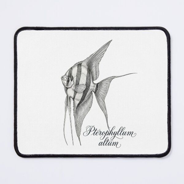 Item preview, Retro Altum Angelfish with Caption (Pterophyllum altum) designed and sold by My-Thing.