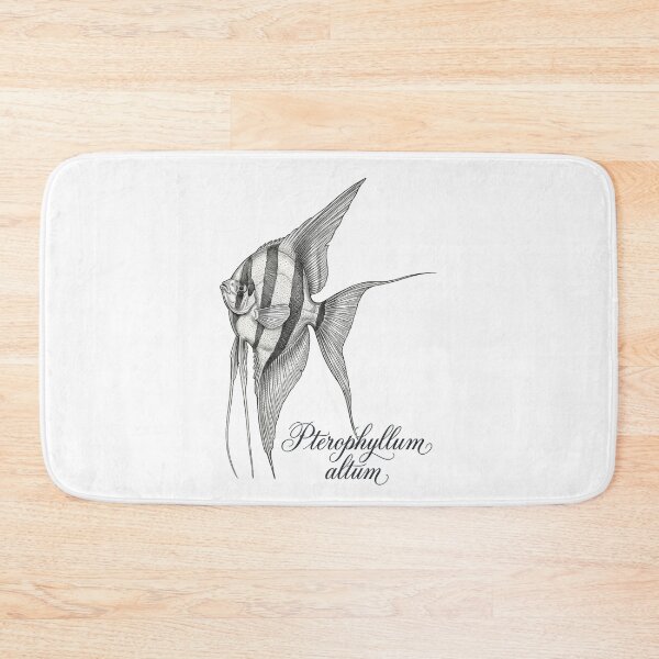 Item preview, Retro Altum Angelfish with Caption (Pterophyllum altum) designed and sold by My-Thing.
