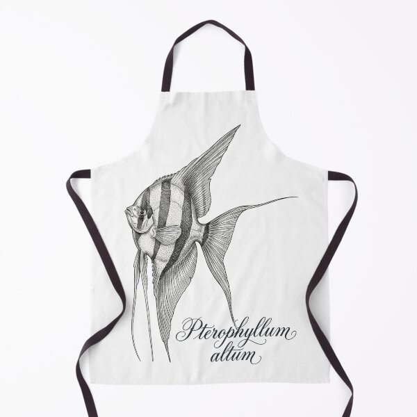 Item preview, Retro Altum Angelfish with Caption (Pterophyllum altum) designed and sold by My-Thing.