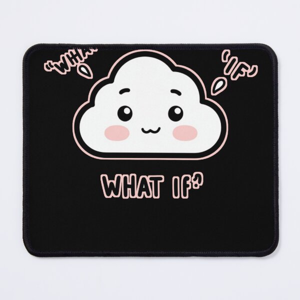 Item preview, “Overthinking Cloud – Cute Anxiety Kawaii Sticker” designed and sold by Migiteart.