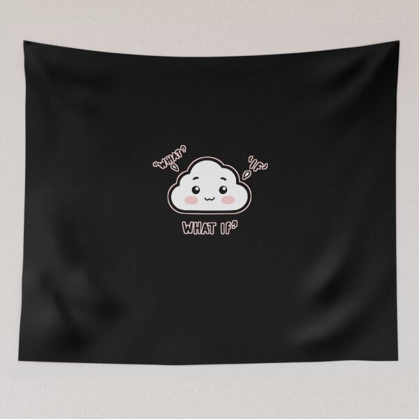 Item preview, “Overthinking Cloud – Cute Anxiety Kawaii Sticker” designed and sold by Migiteart.