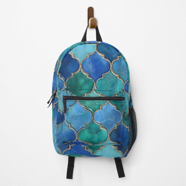 Item preview, Blue Jade Maroccan Gold Gilding Pattern designed and sold by GrinGalore.