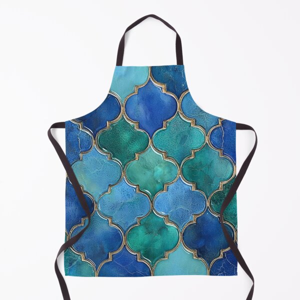 Item preview, Blue Jade Maroccan Gold Gilding Pattern designed and sold by GrinGalore.