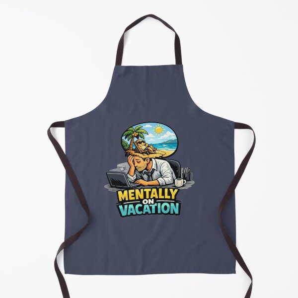 Item preview, Mentally On Vacation Funny Design – Office Burnout Humor, Work From Home Life, Beach Dream Escape designed and sold by JVDesignsShop.