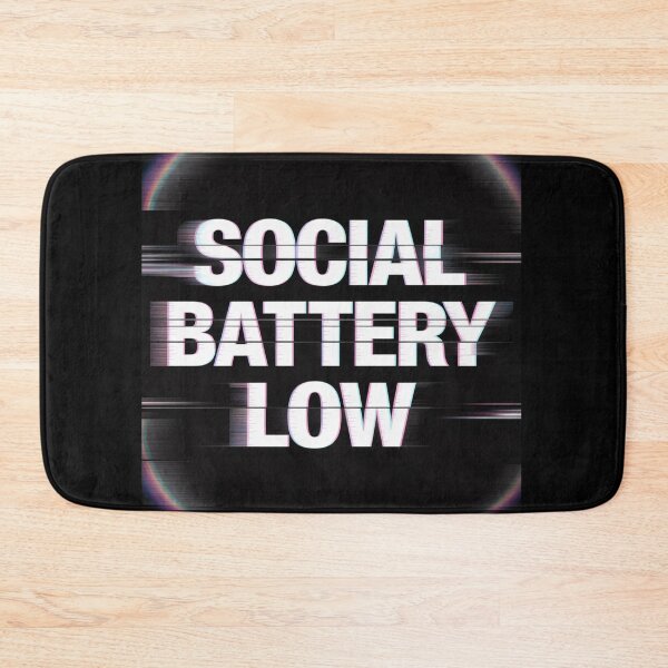 Item preview, Social Battery Low Glitch Shirt Digital Aesthetic, brafdesign designed and sold by Brafdesign.