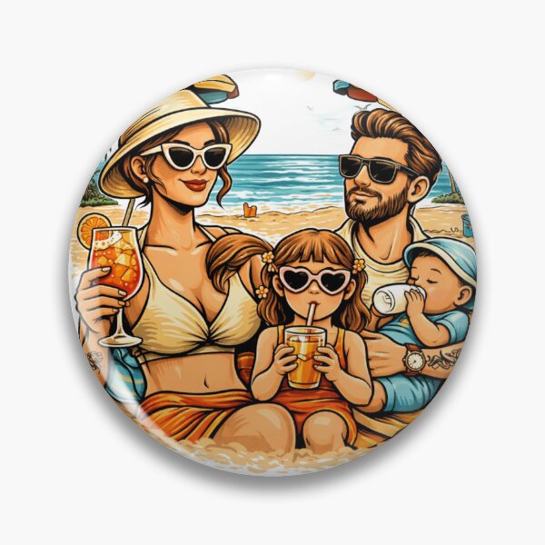 Item preview, Family Beach Vibes – Mom Spritz Dad Beer Kids Summer Life designed and sold by Antonrec86.