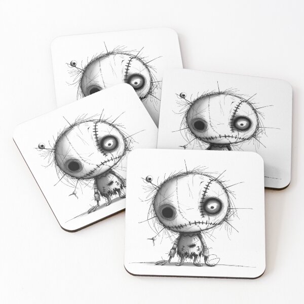 Item preview, Creepy Stitched Doll | Dark Whimsical Gothic Horror Art designed and sold by inkoutninja.
