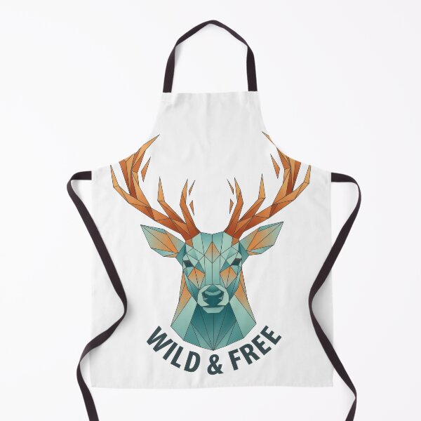Item preview, Geometric Deer Head Wild and Free Low Poly Nature Illustration designed and sold by seven things shop.