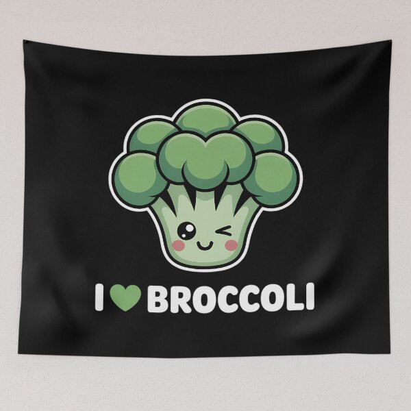Item preview, Vegan - I Love Broccoli designed and sold by PunkNation-Arts.