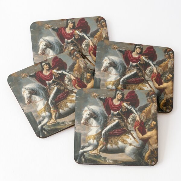 Item preview, Saint Martin Charity Scene Georges Lallemand Baroque Painting designed and sold by TheSoulOfArt.