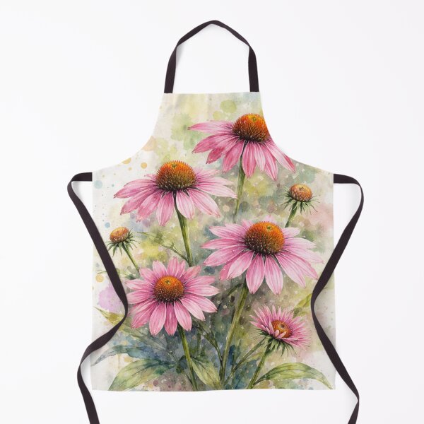 Item preview, Pink Coneflower Watercolor Illustration – Echinacea Floral Art Soft Botanical Print designed and sold by Darlin8888.