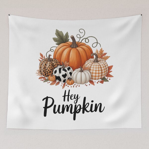 Item preview, Watercolor Pumpkin Fall Floral Leaves Thanksgiving designed and sold by PunkNation-Arts.