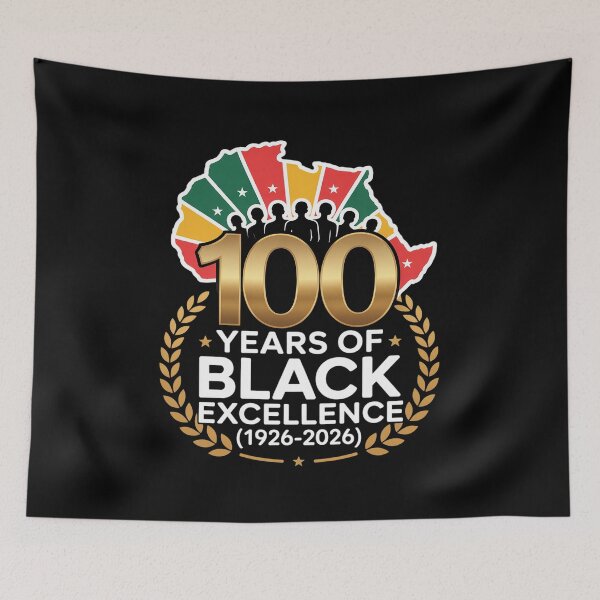 Item preview, 100 Years of Black Excellence Centennial Black History Month designed and sold by Rrettgison.