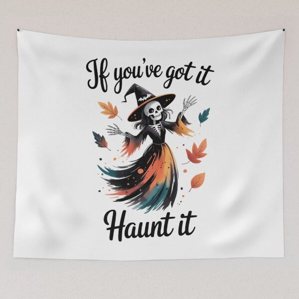 Item preview, Watercolor Skeleton Chic Witch Colorful Halloween Cute Halloween Party Horror designed and sold by PunkNation-Arts.