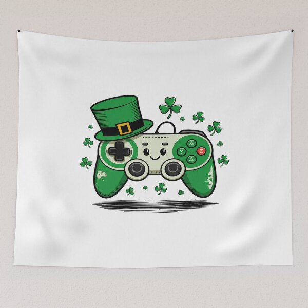 Artikelvorschau, Irischer Videospiel-Controller St. Patrick's Day entworfen und verkauft von Rrettgison.