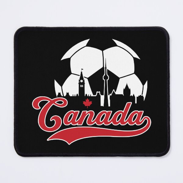 Item preview, Retro Canada Soccer Fan Skyline Football Graphic designed and sold by Imaginationbeyond.