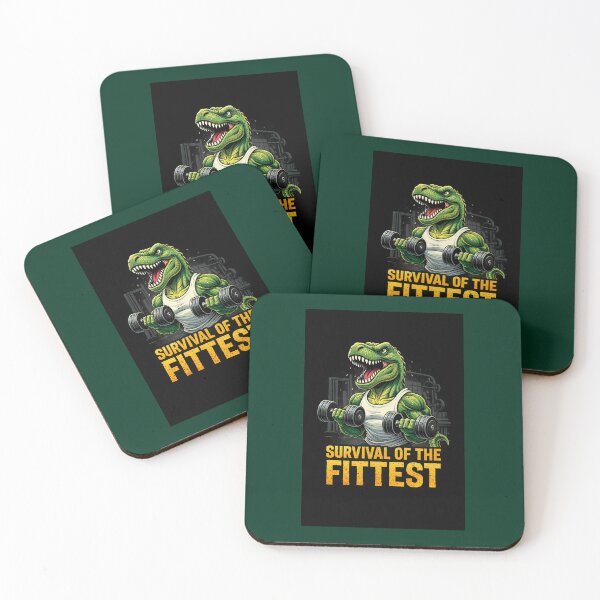 Item preview, Survival of the Fittest Funny Gym Dinosaur designed and sold by Hornace88studio.