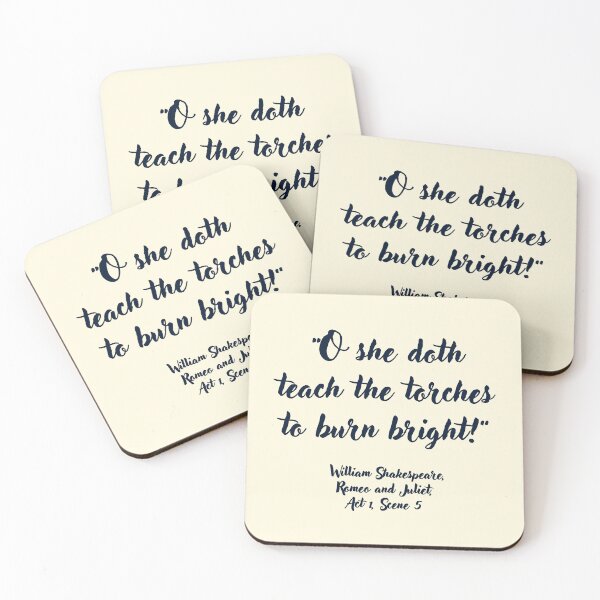 Item preview, Cool Shakespeare Quote from Romeo and Juliet designed and sold by CharlottePlaceArt.