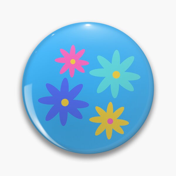 Item preview, Colorful Daisy Graphic in Sky Blue designed and sold by Ink & Print Store .