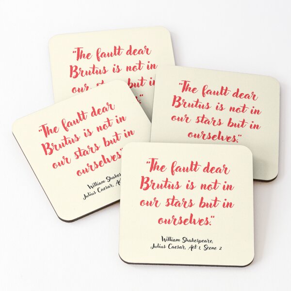 Item preview, Lit Shakespeare Quote from Julius Caesar designed and sold by CharlottePlaceArt.