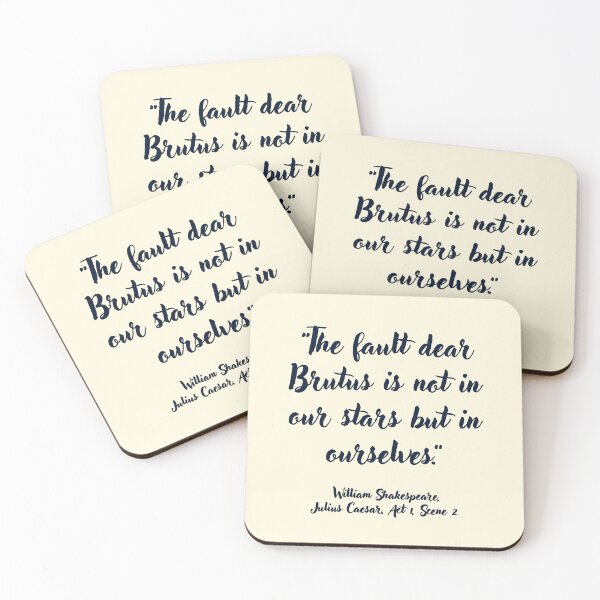 Item preview, Lit Shakespeare Quote from Julius Caesar designed and sold by CharlottePlaceArt.