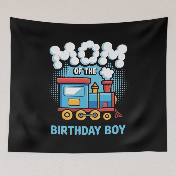 Item preview, I'm Mom of The Birthday Boy Train Birthday Party  designed and sold by Rrettgison.