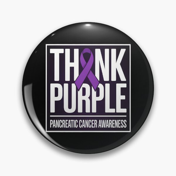 Item preview, Think Purple Pancreatic Cancer Ribbon Awareness designed and sold by HellD3vil-Art.