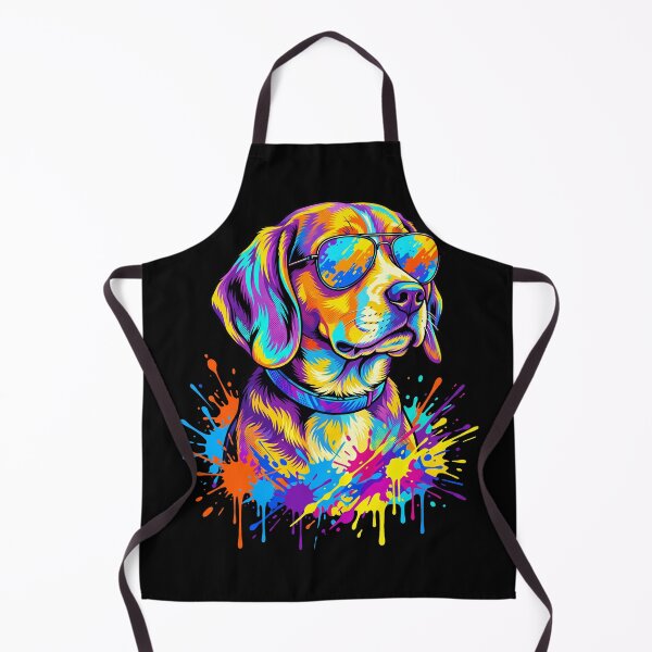 Item preview, Colorful Pop Art Beagle Dog wearing Sunglasses Paint Splatter designed and sold by seven things shop.