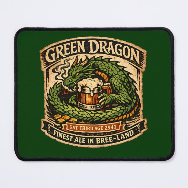 Item preview, Green Dragon Tavern Ale Est Third Age designed and sold by agearb.