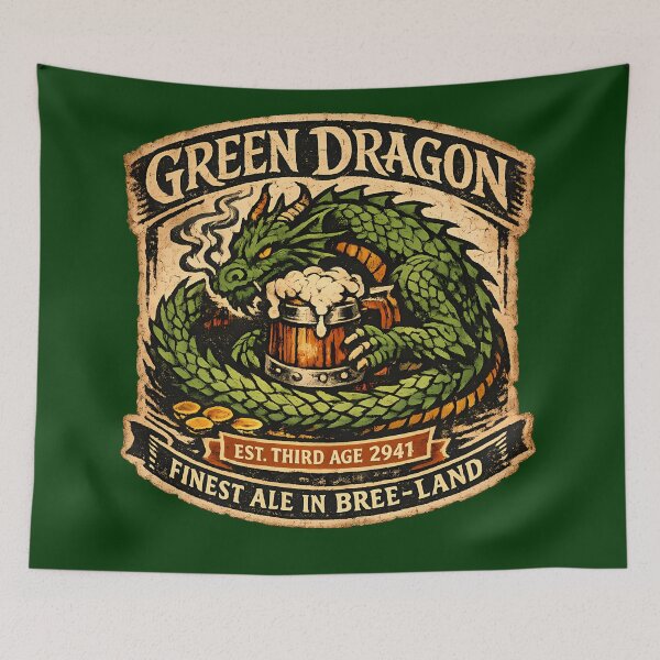 Item preview, Green Dragon Tavern Ale Est Third Age designed and sold by agearb.