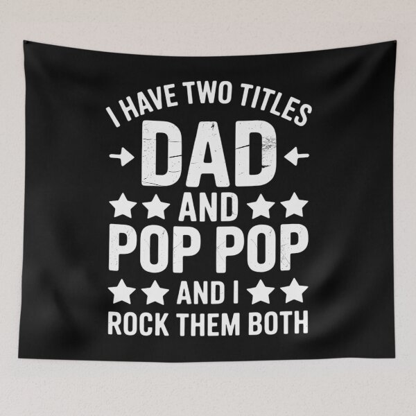 Item preview, Two titles dad pop pop fpr grandpa fathers day or birthday designed and sold by HellD3vil-Art.
