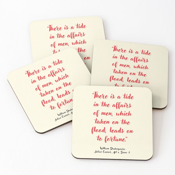 Item preview, Awesome Shakespeare Quote from Julius Caesar designed and sold by CharlottePlaceArt.