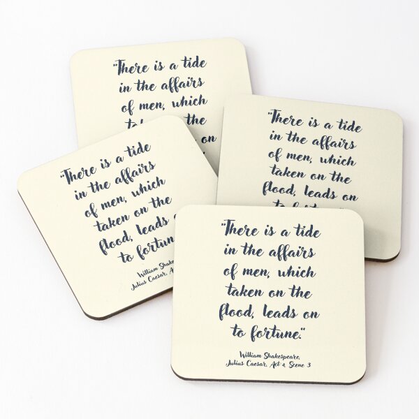 Item preview, Awesome Shakespeare Quote from Julius Caesar designed and sold by CharlottePlaceArt.