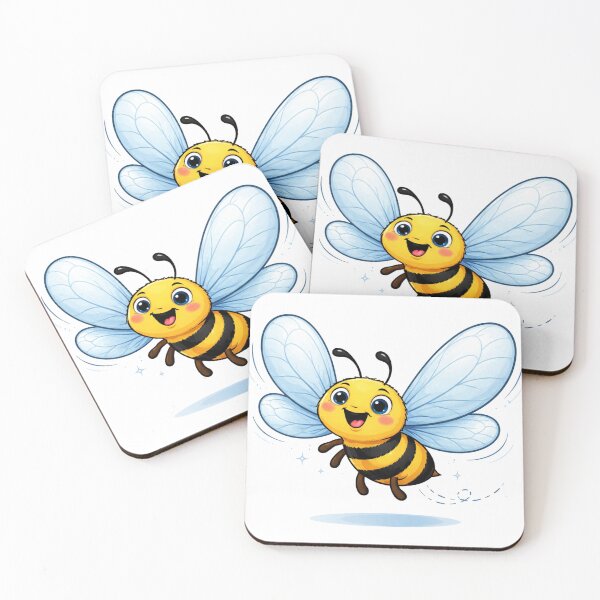 Item preview, Funny cartoon bee with oversized wings designed and sold by PriyankaSonara.