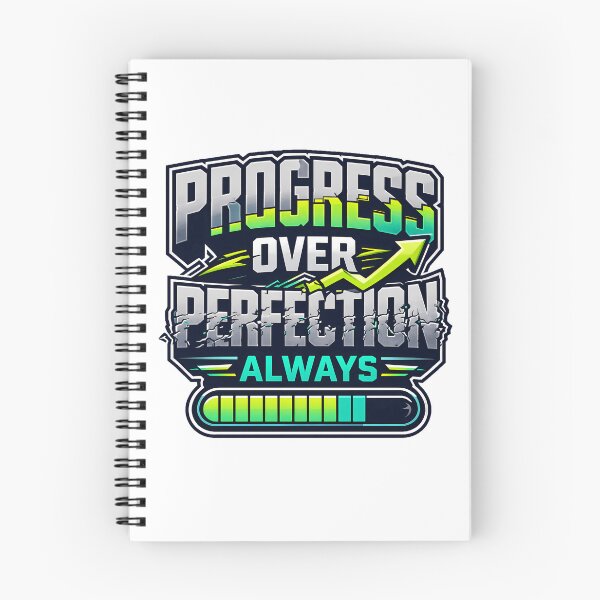 Item preview, Progress Over Perfection Always T-Shirt Design - Modern Growth Mindset & Loading Bar Illustration designed and sold by ascendzero.