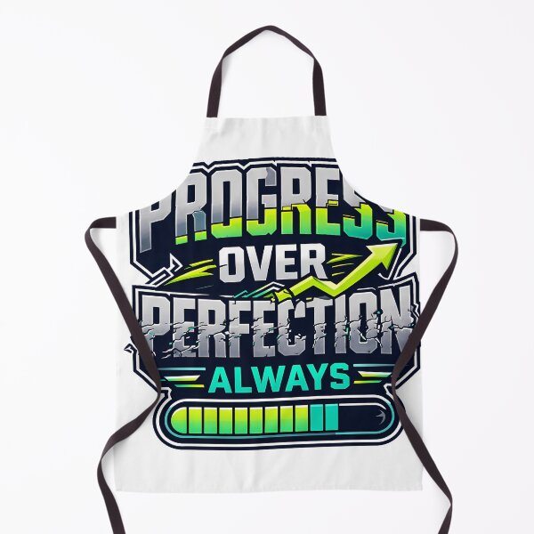 Item preview, Progress Over Perfection Always T-Shirt Design - Modern Growth Mindset & Loading Bar Illustration designed and sold by ascendzero.