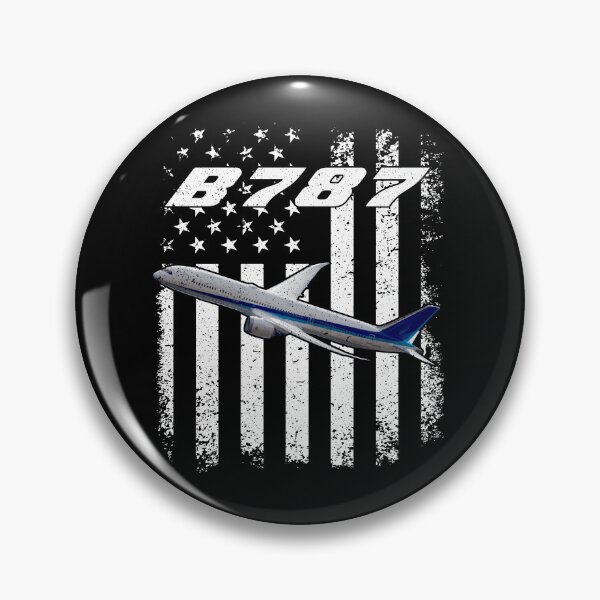 Item preview, B787 American Flag Airplane T-Shirt designed and sold by Emberglowo.