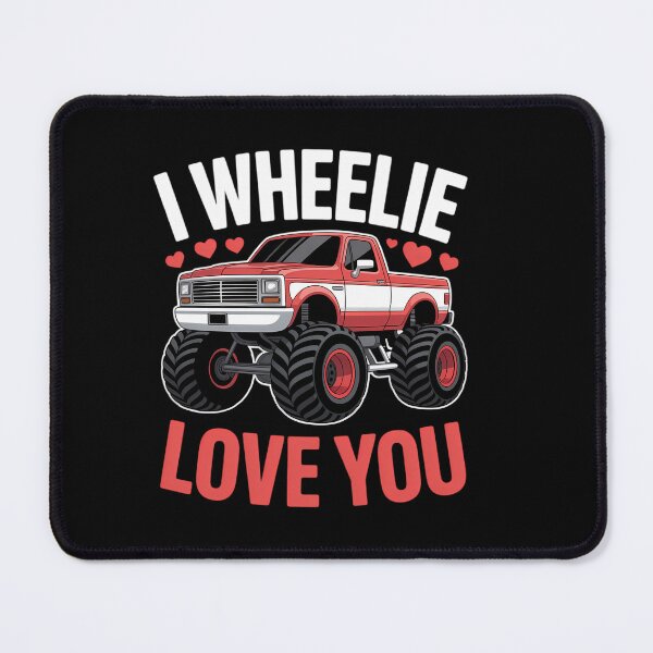 Item preview, Valentines I Wheelie Love You Monster Trucks designed and sold by HellD3vil-Art.