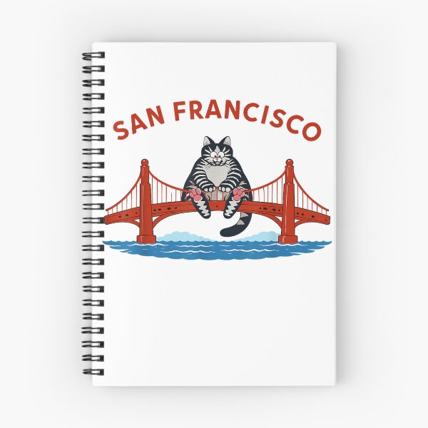 Item preview, Vintage VTG 90's Cat San Francisco Golden Gate  designed and sold by Achkalona.