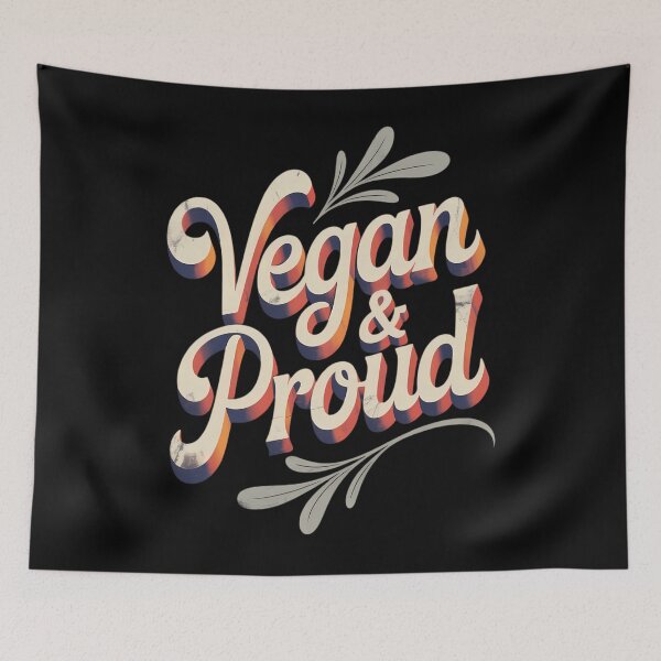 Item preview, Vegan and Proud designed and sold by HellD3vil-Art.