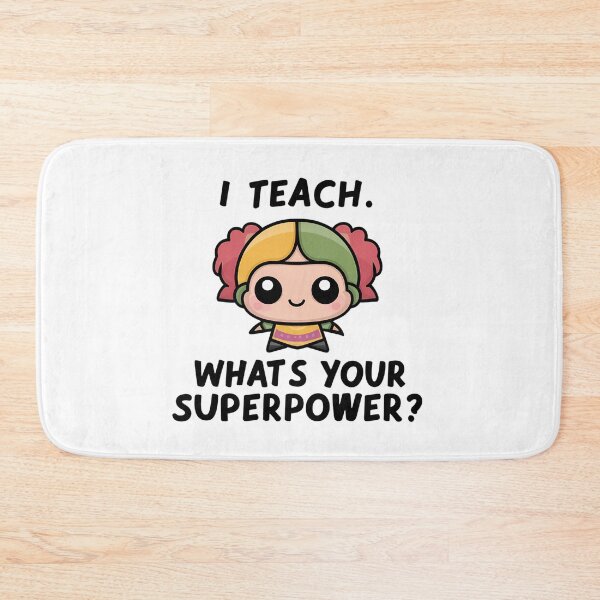 Item preview, I Teach What’s Your Superpower – Funny Teacher Gift Design designed and sold by CyfroweMysli.