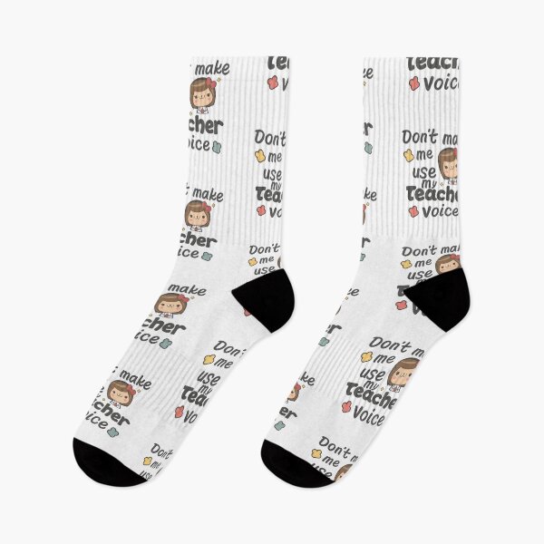 Item preview, Don't Make Me Use My Teacher Voice Funny Teacher Gift Design designed and sold by CyfroweMysli.